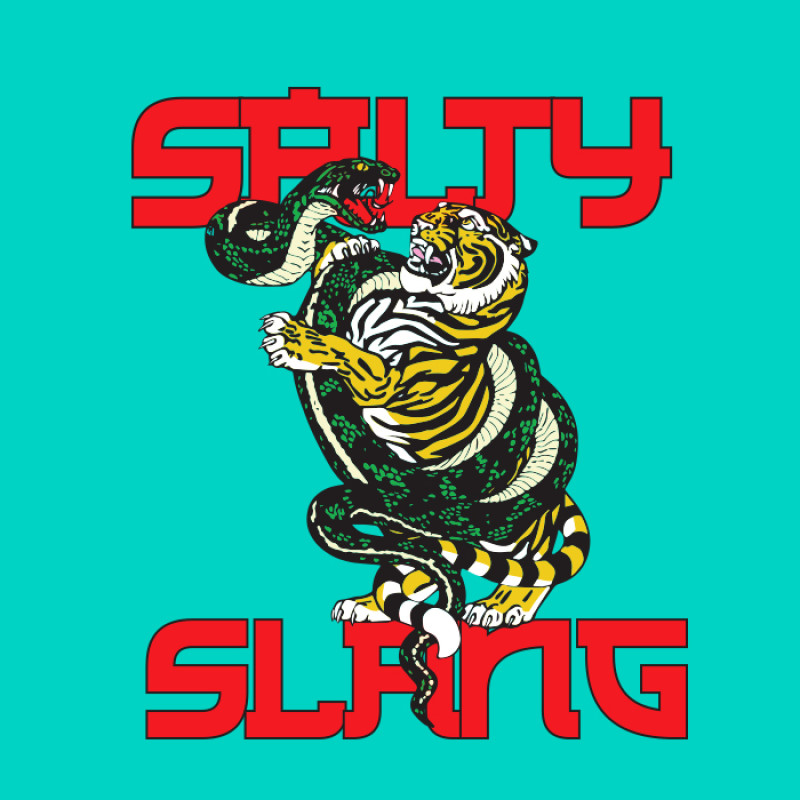SALTY SLANG TIGER HOODIE SLU225TM01-5858