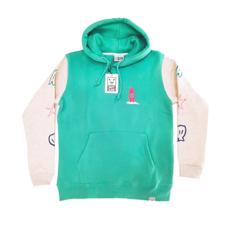 SALTY SLANG ALOHA EMBROIDERY HOODIE SLU226TM07-5822