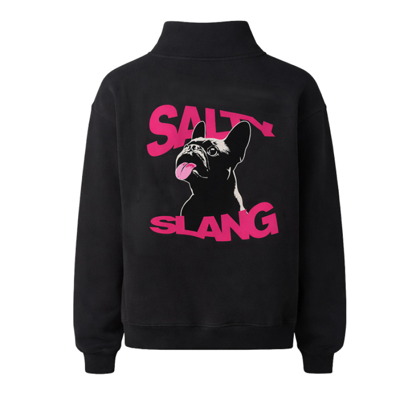 SALTY SLANG LET TONGUE OUT HALF ZIP SLU226TS01-20